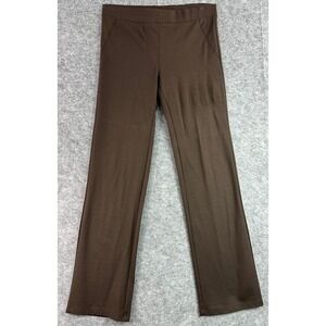 Iman Brown Straight Leg Stretchy Legging Pants sz XS Short (16149)